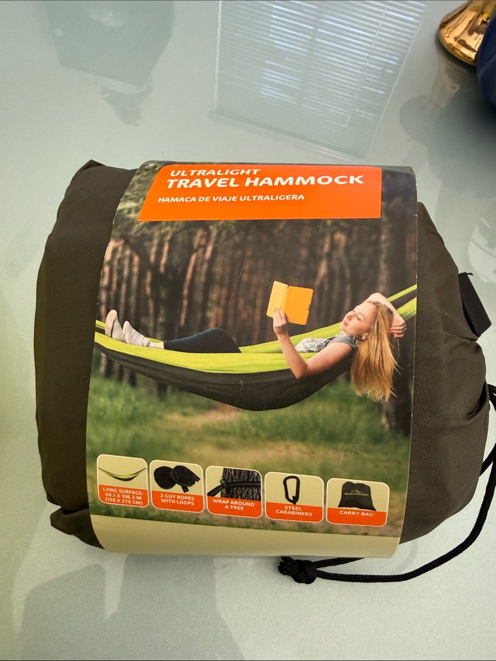 Ultralight Travel Hammock — Olive Green